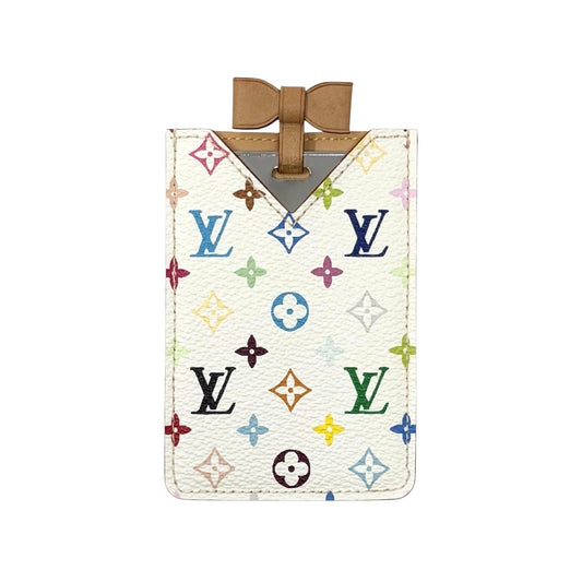 LOUIS VUITTON Vintage Monogram Multicolor Etui Miroir Mirror Case Blanc 902005