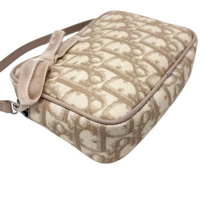 Christian Dior Vintage Trotter Monogram Romantique Mini Bag Beige PVC 902278