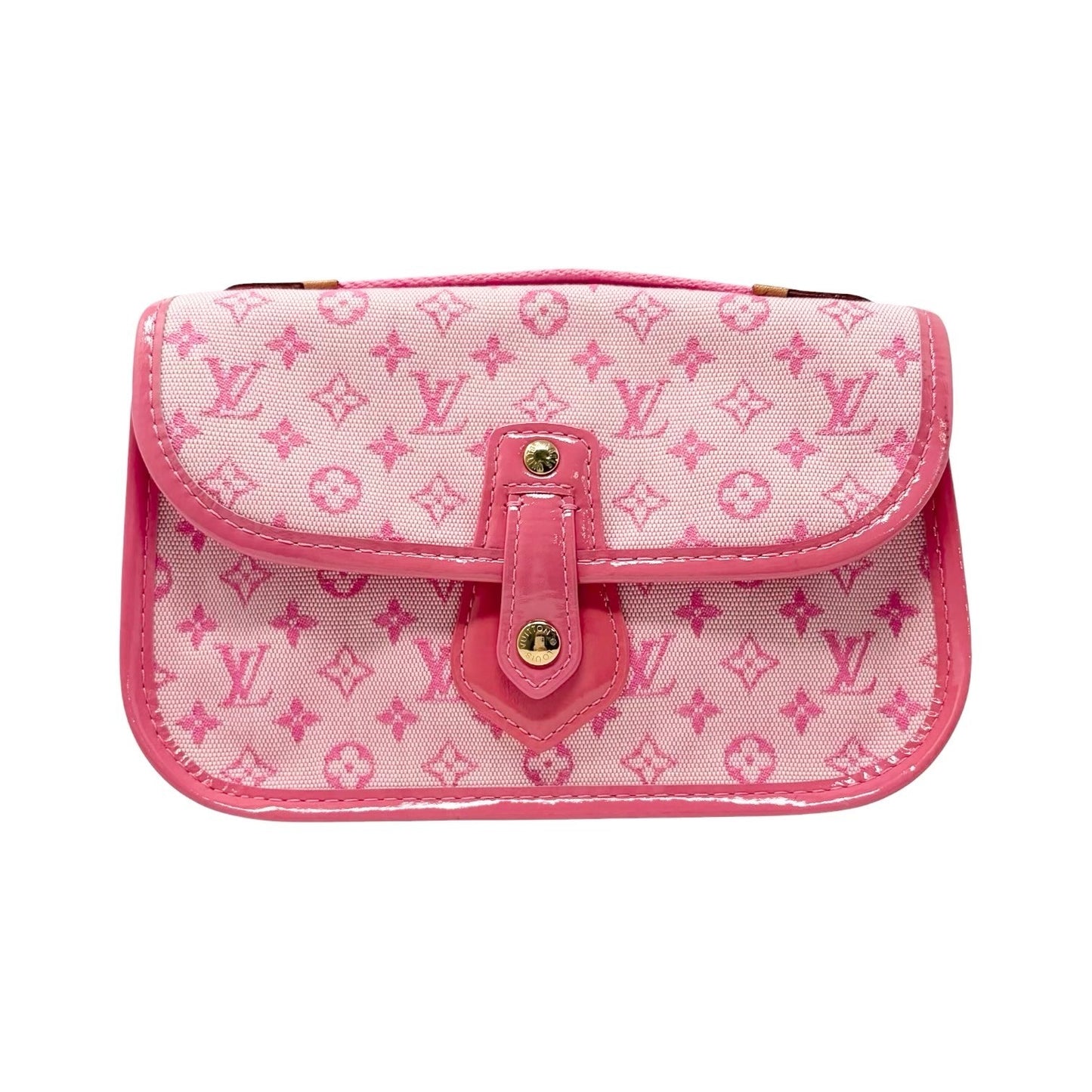 LOUIS VUITTON Vintage Monogram Trousse Mini Bag Pink Canvas Pochette 901802