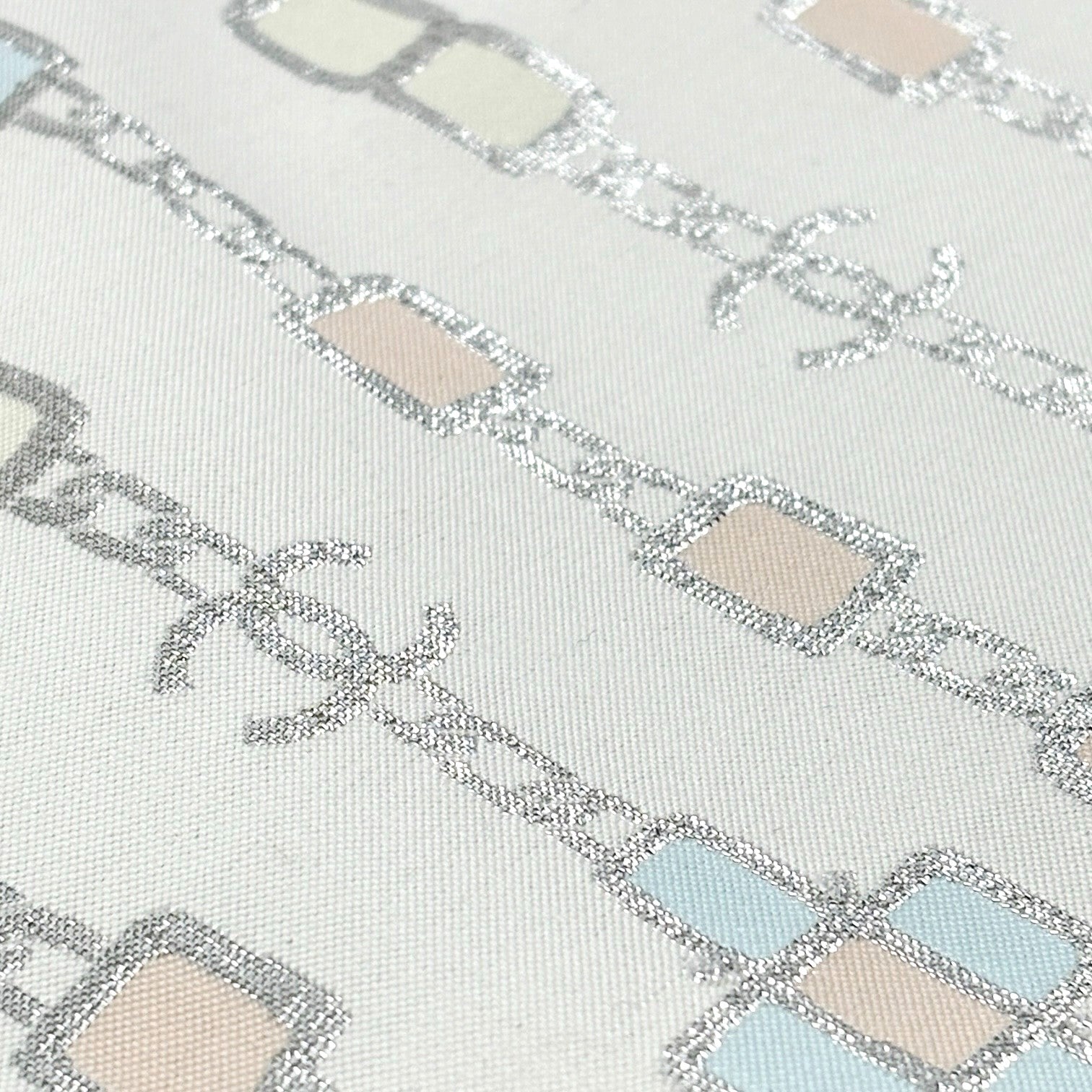 CHANEL Vintage 07C CC Mark Logo Glitter Camisole Top #36 Gray Silver Polyester