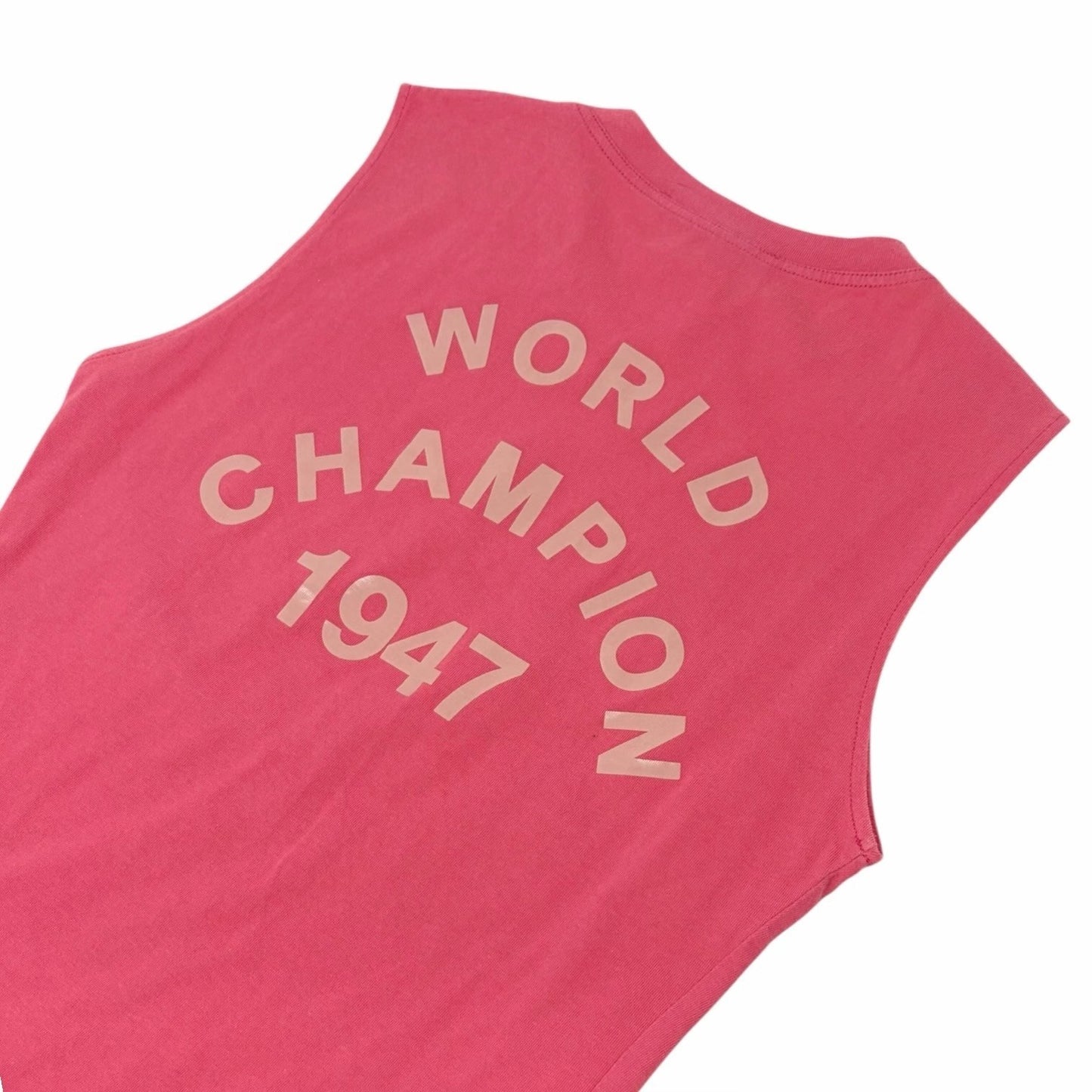 Christian Dior Vintage 2003 J'ADORE Logo Tank Top #36 Pink Beige Sleeveless