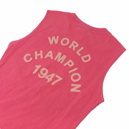 Christian Dior Vintage 2003 J'ADORE Logo Tank Top #36 Pink Beige Sleeveless