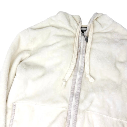 CHANEL Sport Vintage 09C CC Mark Logo Zip Hoddie Jacket #38 White Polyester
