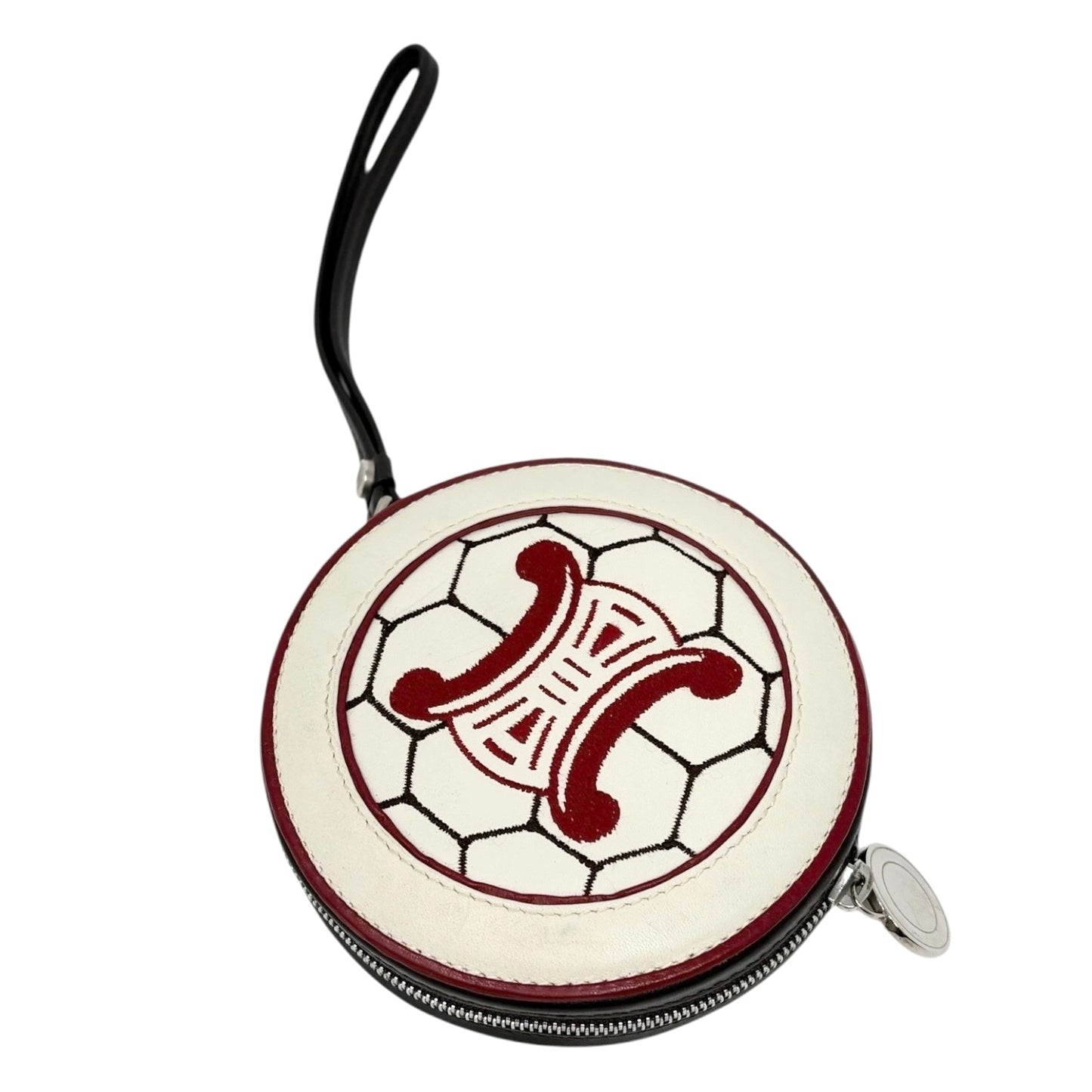 CELINE Vintage 2002 FIFA World Cup Limited Edition Coin Purse Wristlet Brown