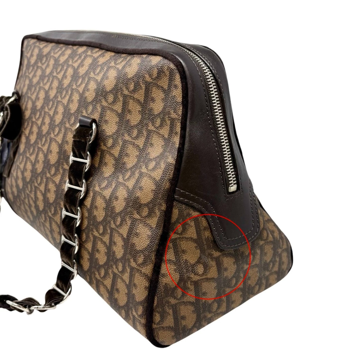 Christian Dior Vintage 2005 Trotter Monogram Romantique Shoulder Bag 902413