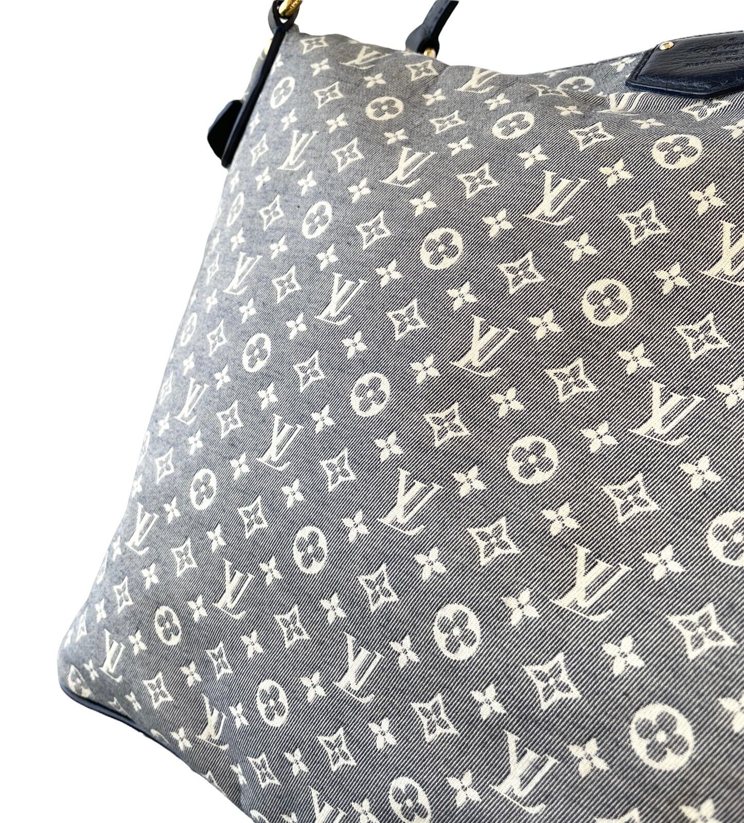 LOUIS VUITTON Vintage Monogram Idylle Ballade Shoulder Bag Dark Blue Canvas