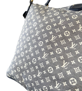 LOUIS VUITTON Vintage Monogram Idylle Ballade Shoulder Bag Dark Blue Canvas