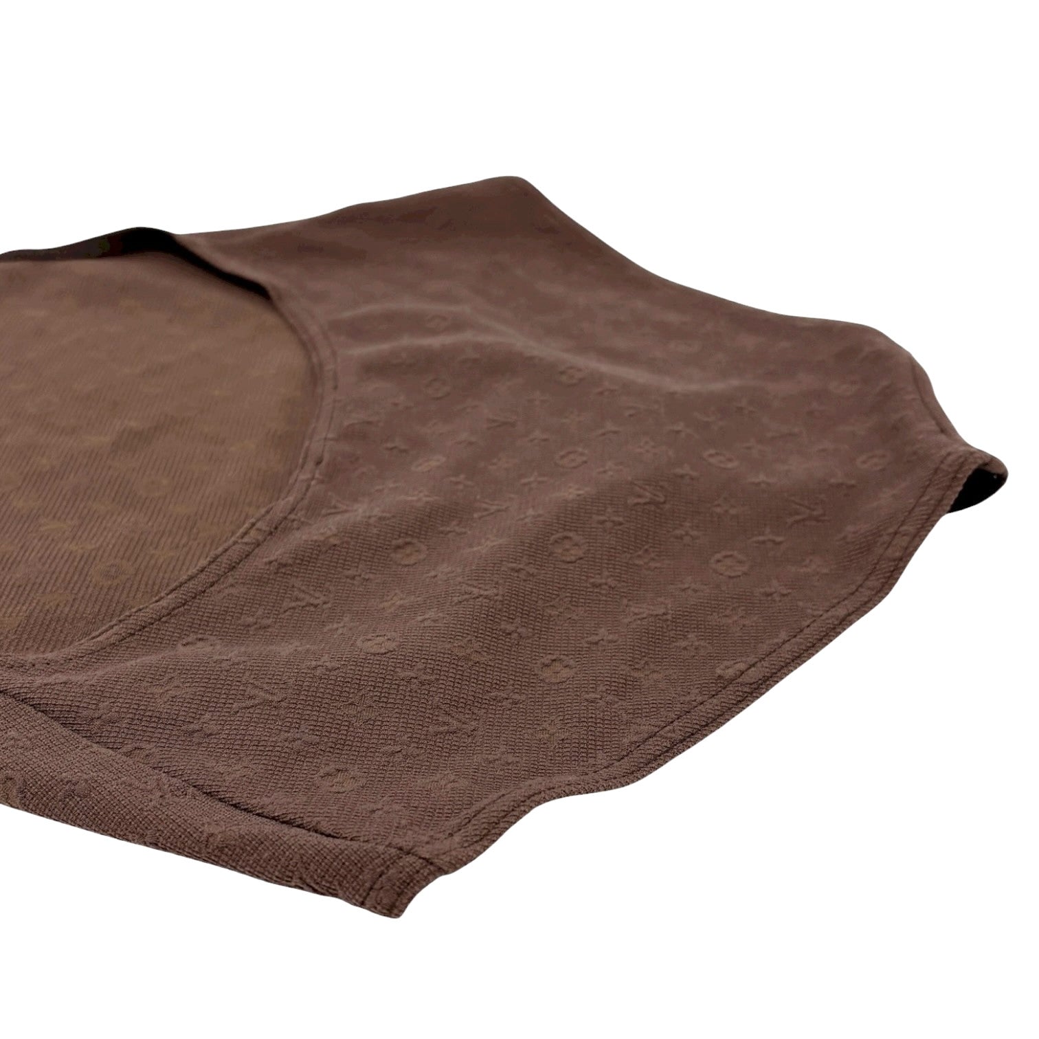 LOUIS VUITTON Vintage LV Logo Monogram Swimsuit Swimwear #36 Brown Gold Nylon