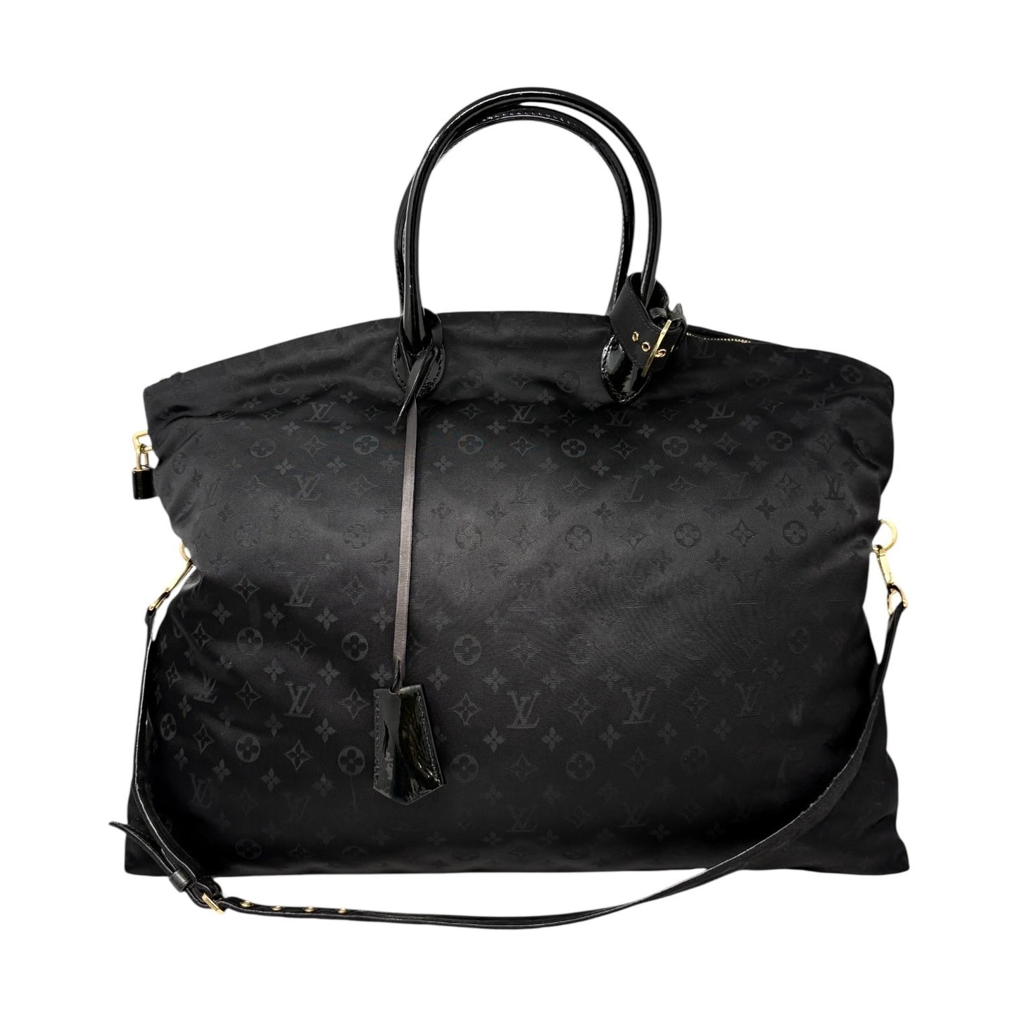LOUIS VUITTON Vintage Monogram Desire Vertical Lockit GM Tote Bag 2way Black