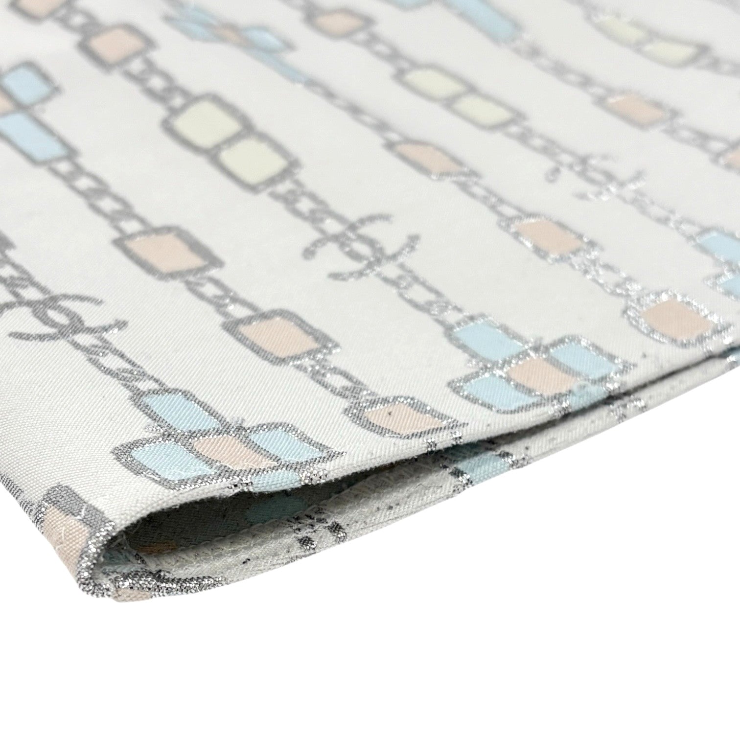 CHANEL Vintage 07C CC Mark Logo Glitter Camisole Top #36 Gray Silver Polyester