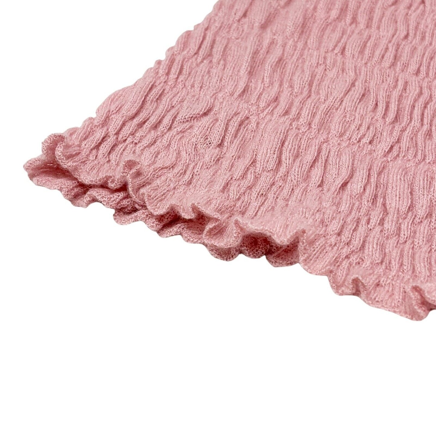 Christian Dior Vintage 2003 Bondage Summer Knit Top #36 Pink Silver Cashmere