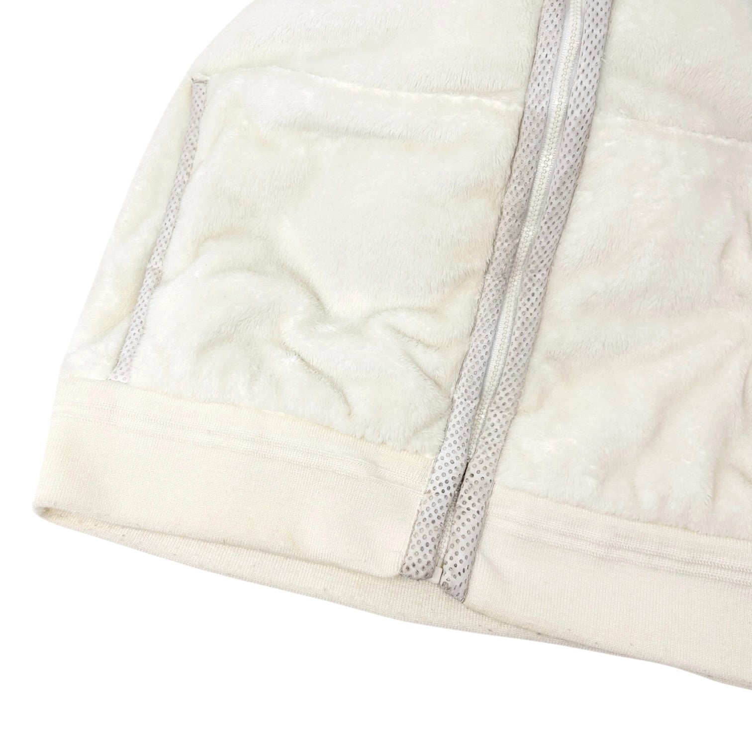 CHANEL Sport Vintage 09C CC Mark Logo Zip Hoddie Jacket #38 White Polyester