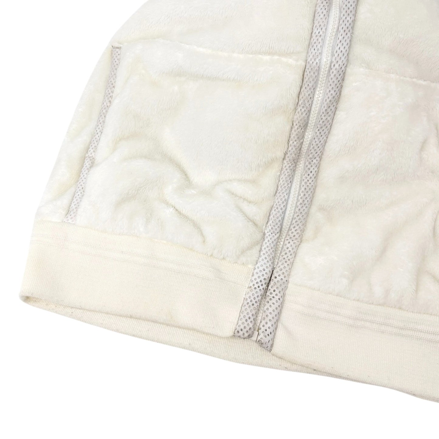 CHANEL Sport Vintage 09C CC Mark Logo Zip Hoddie Jacket #38 White Polyester