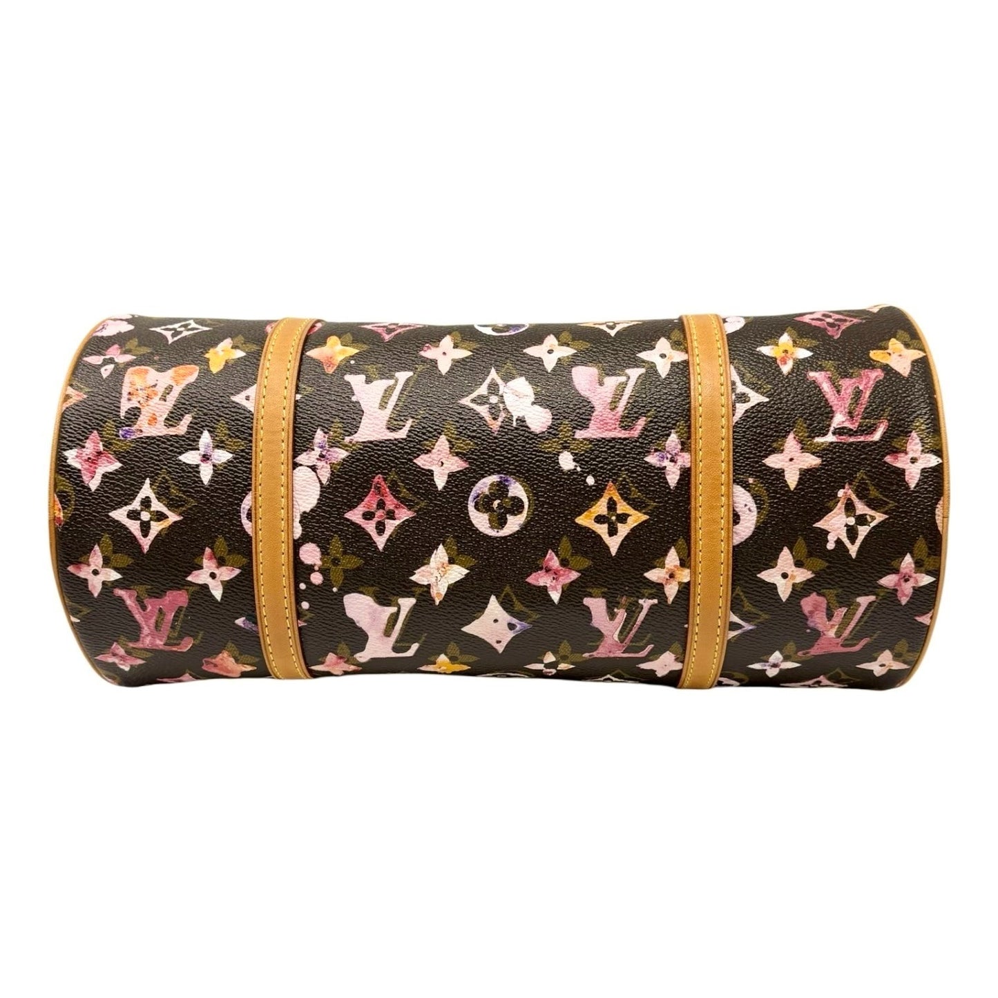 LOUIS VUITTON Vintage M95753 Monogram Watercolor Papillon Shoulder Bag Leather