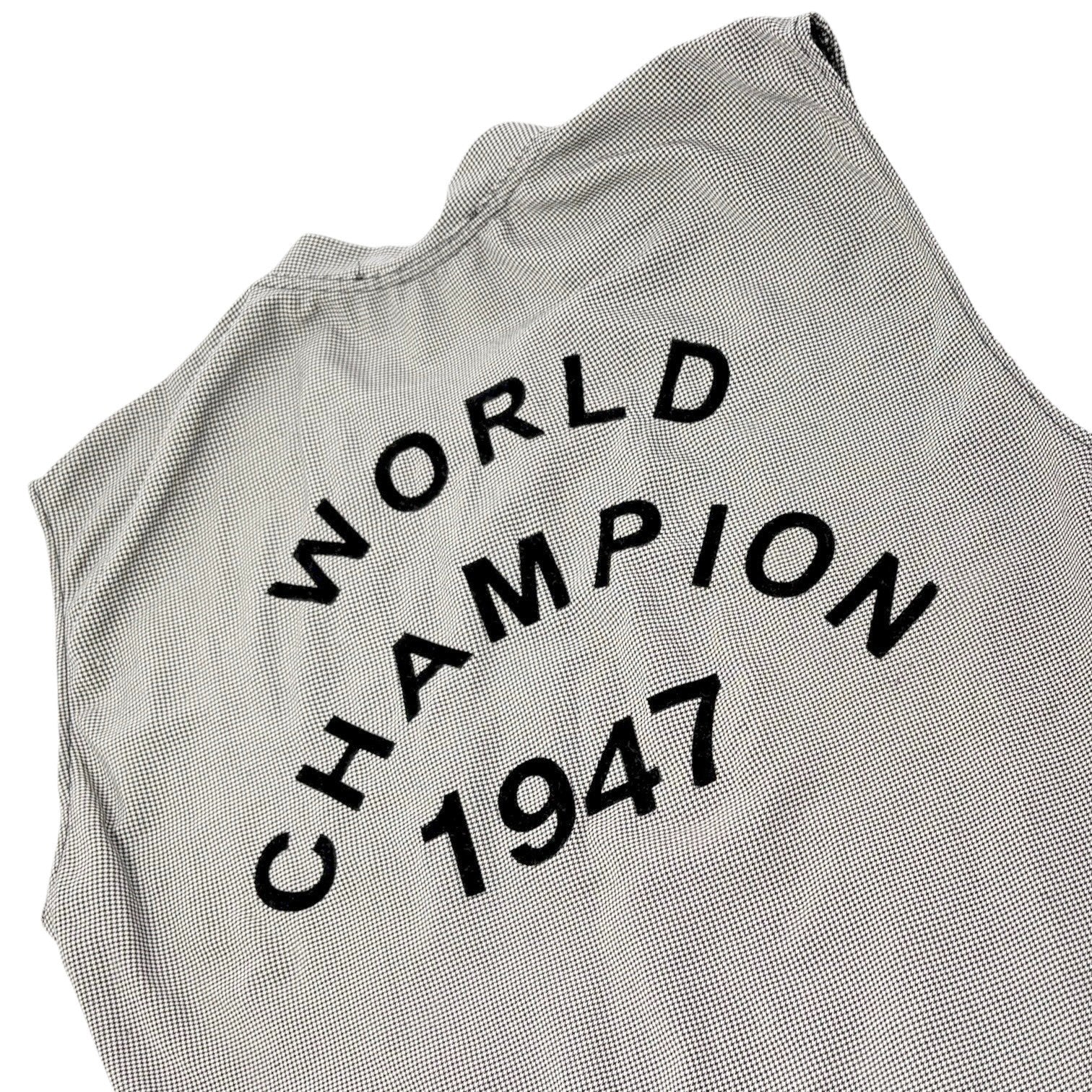 Christian Dior Vintage 2002 J'ADORE Logo Tank Top #36 Gray Black Nylon