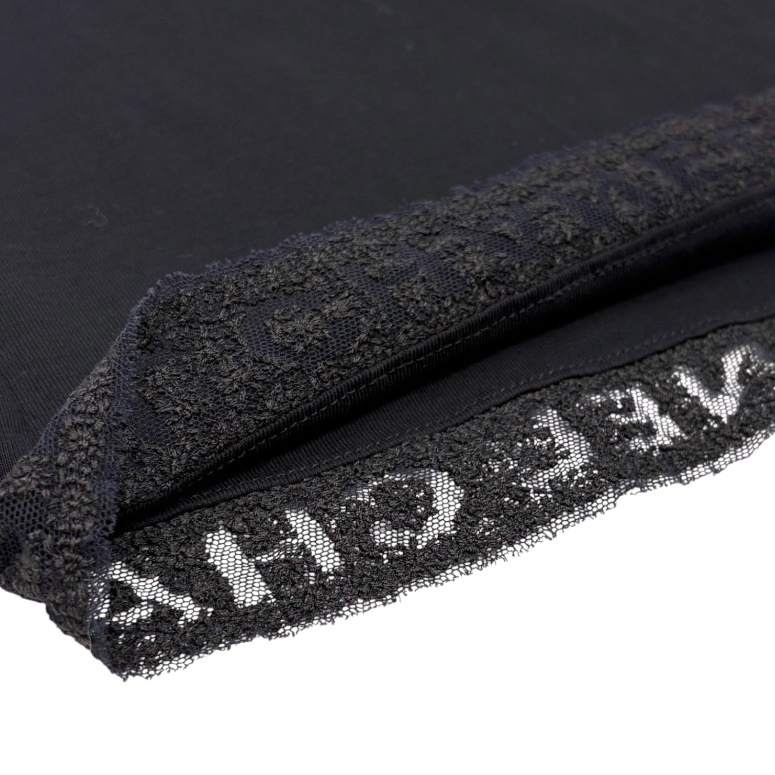 CHANEL Vintage P41320 V-neck Tank Top #38 Pullover Sleeveless Cotton Black