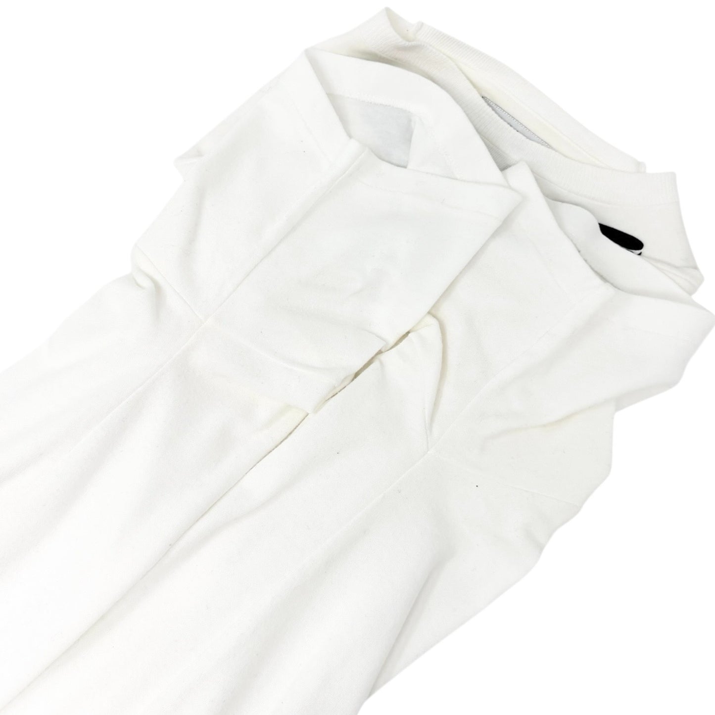 CHANEL Vintage CC Logo Bow Graphic Crewneck T-shirt Top #M White Cotton Ribbon