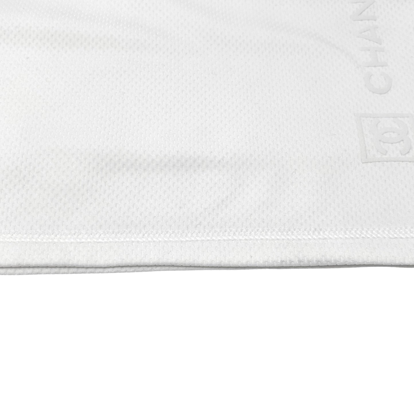 CHANEL Sport Vintage 05P CC Logo Top T-shirt #38 Short Sleeve White Polyester