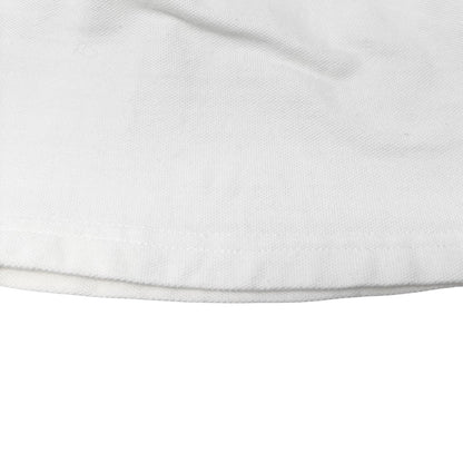 CHANEL Sport Vintage 04S CC Logo Patch Tank Top Tunic #38 White Black Cotton