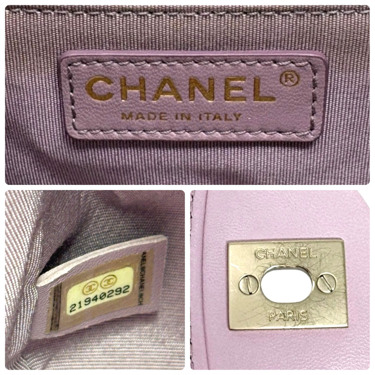 CHANEL Vintage CC Logo Quilted Chian 2way Bag Pink Gold Leather 902322