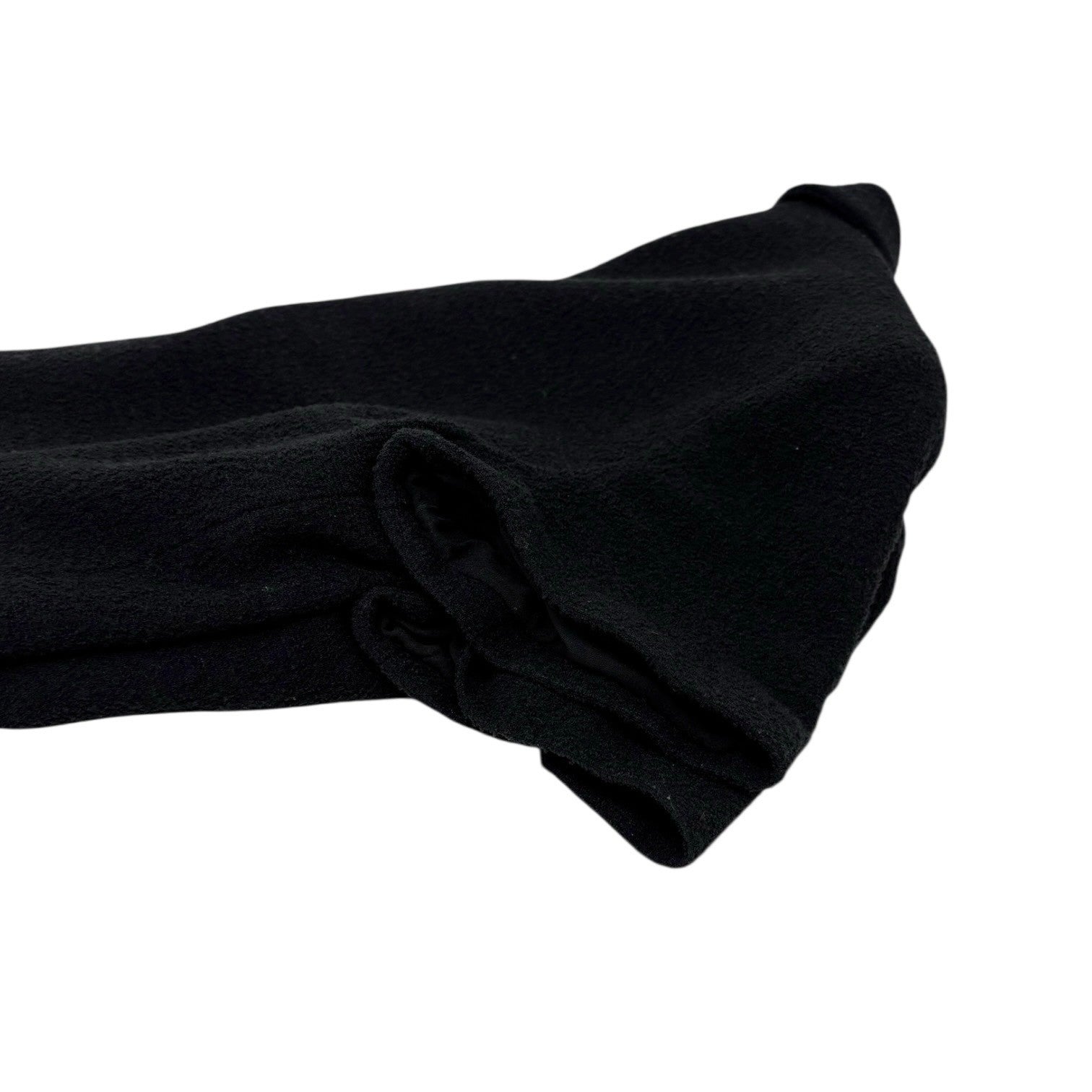 CHANEL Vintage 95P CC Mark Logo Cropped Jacket #36 Button Black Gold Wool