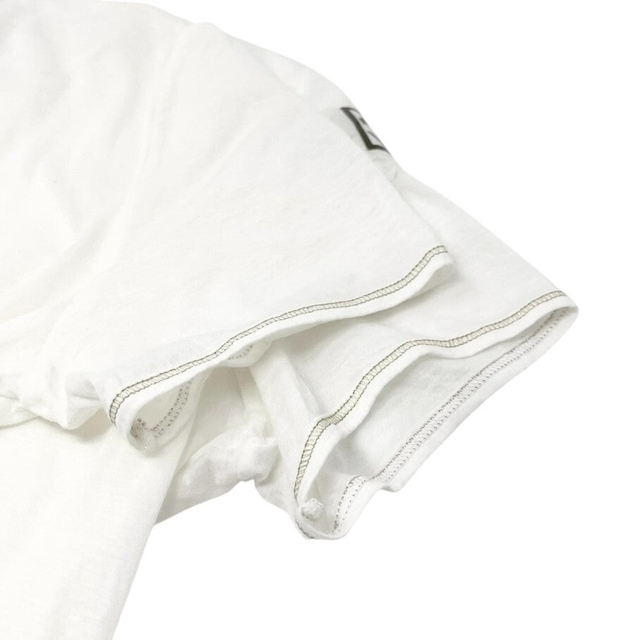 CHANEL Sport Vintage 06P CC Mark Logo T-shirt Top #38 White Gold Cotton