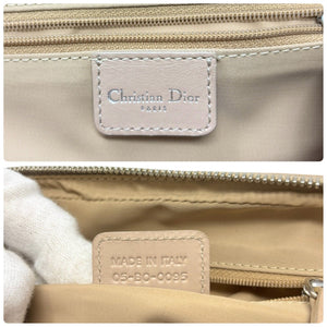 Christian Dior Vintage 2005 Romantique Trotter Monogram Shoulder Bag Cream