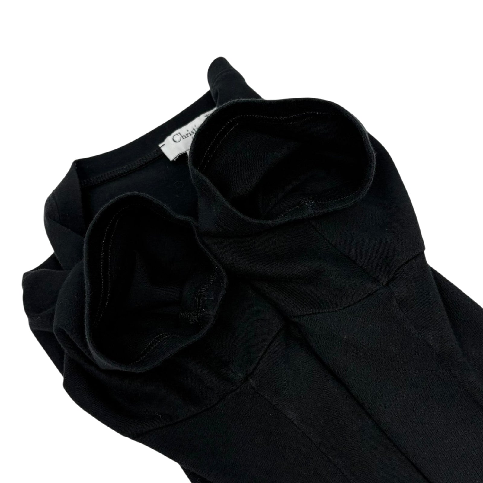 Christian Dior Vintage I Love Heart Big Logo T-shirt #38 Cotton Black White