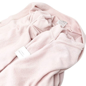 CHANEL Vintage 01A CC Mark Logo Knit Cardigan #42 Pink Brown Cashmere Stitch