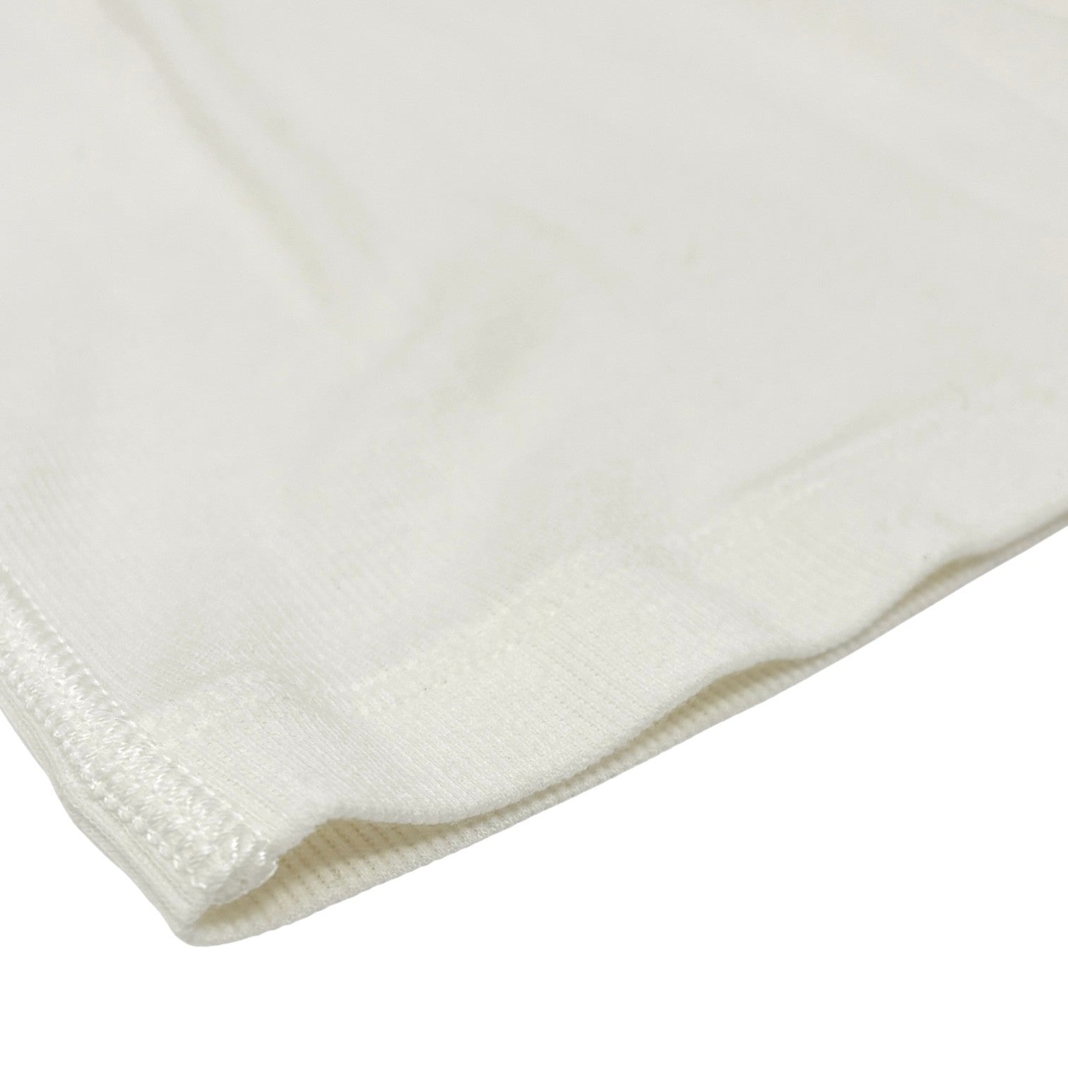 LOUIS VUITTON Vintage LV Logo Beads Knit T-shirt Top #L Cream White Cotton