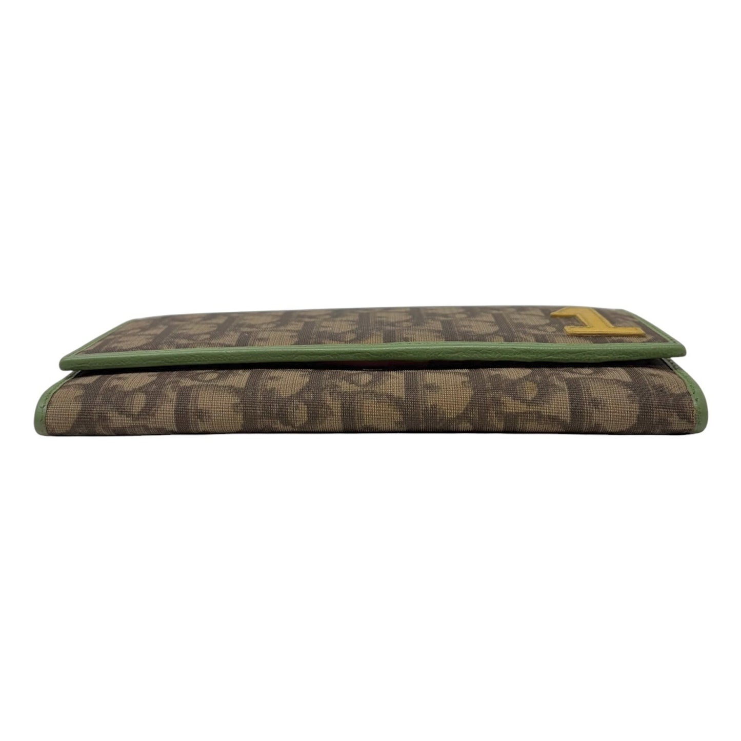 Christian Dior Vintage Trotter Monogram Rasta PVC Long Wallet Beige No.1 901972