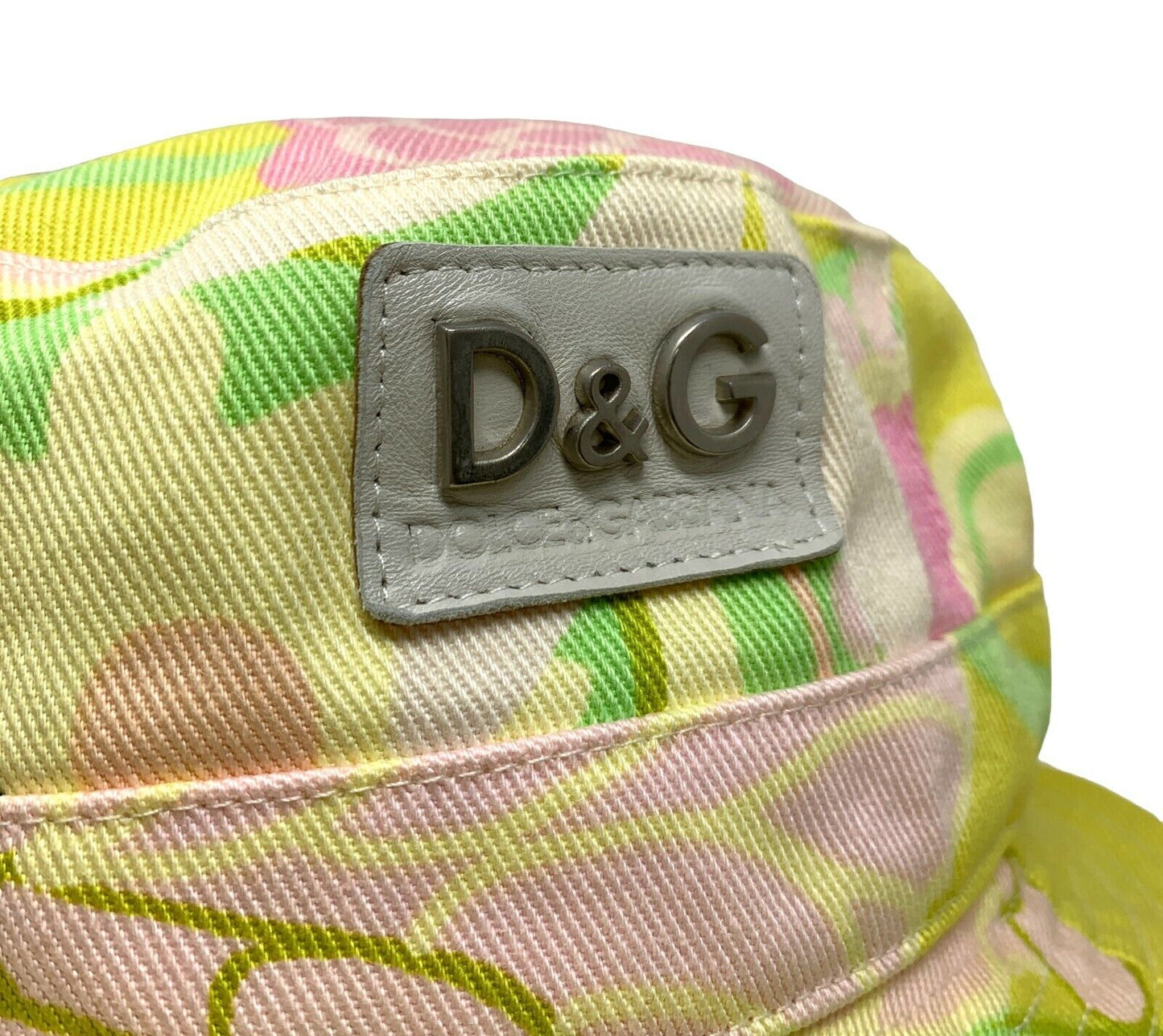 D&G DOLCE&GABBANA Vintage Logo Backet Hat Accessory #L Cotton Multicolor RankAB+