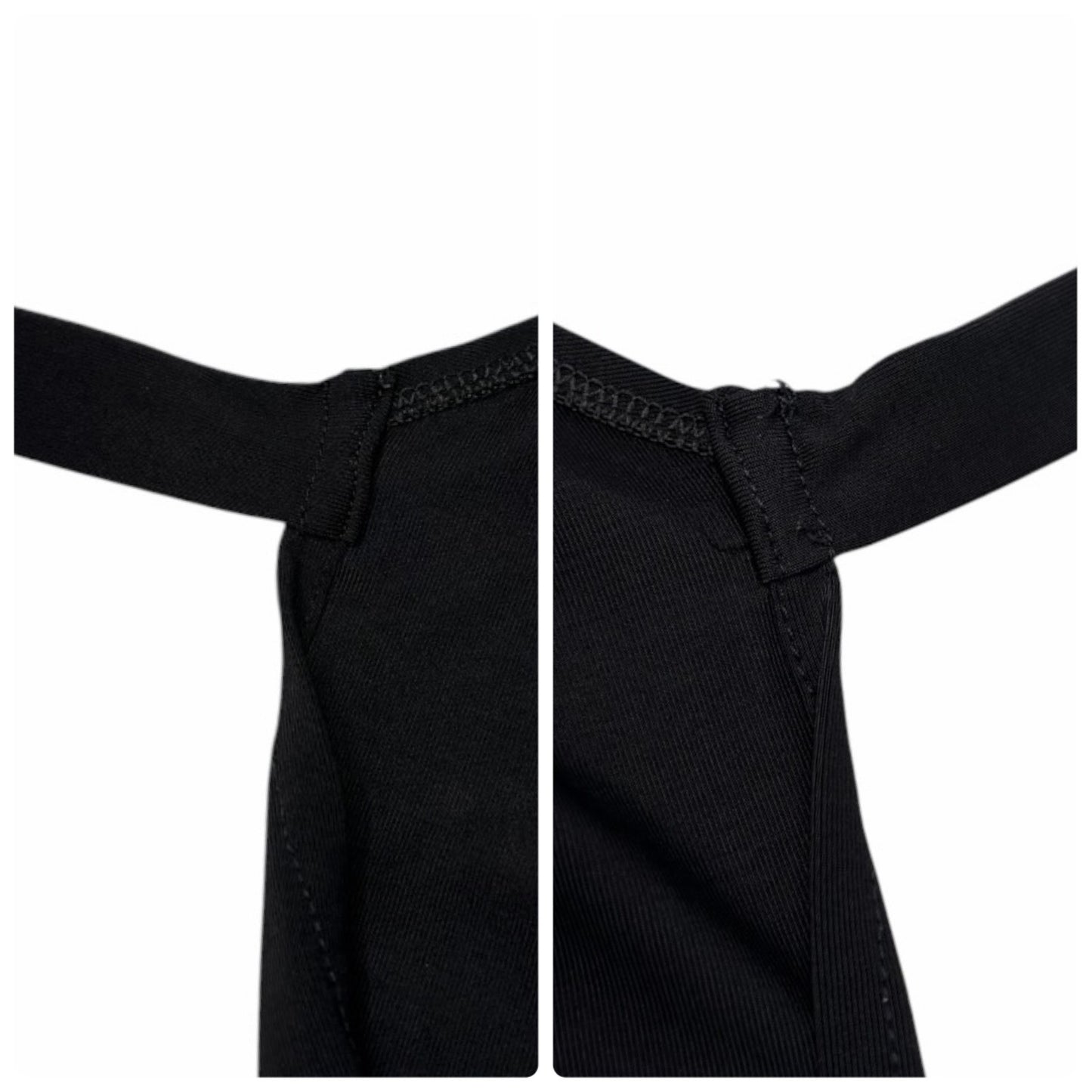 FENDI Vintage FF Logo Sleeveless Dress One-piece #42 Black Silver Nylon 901809