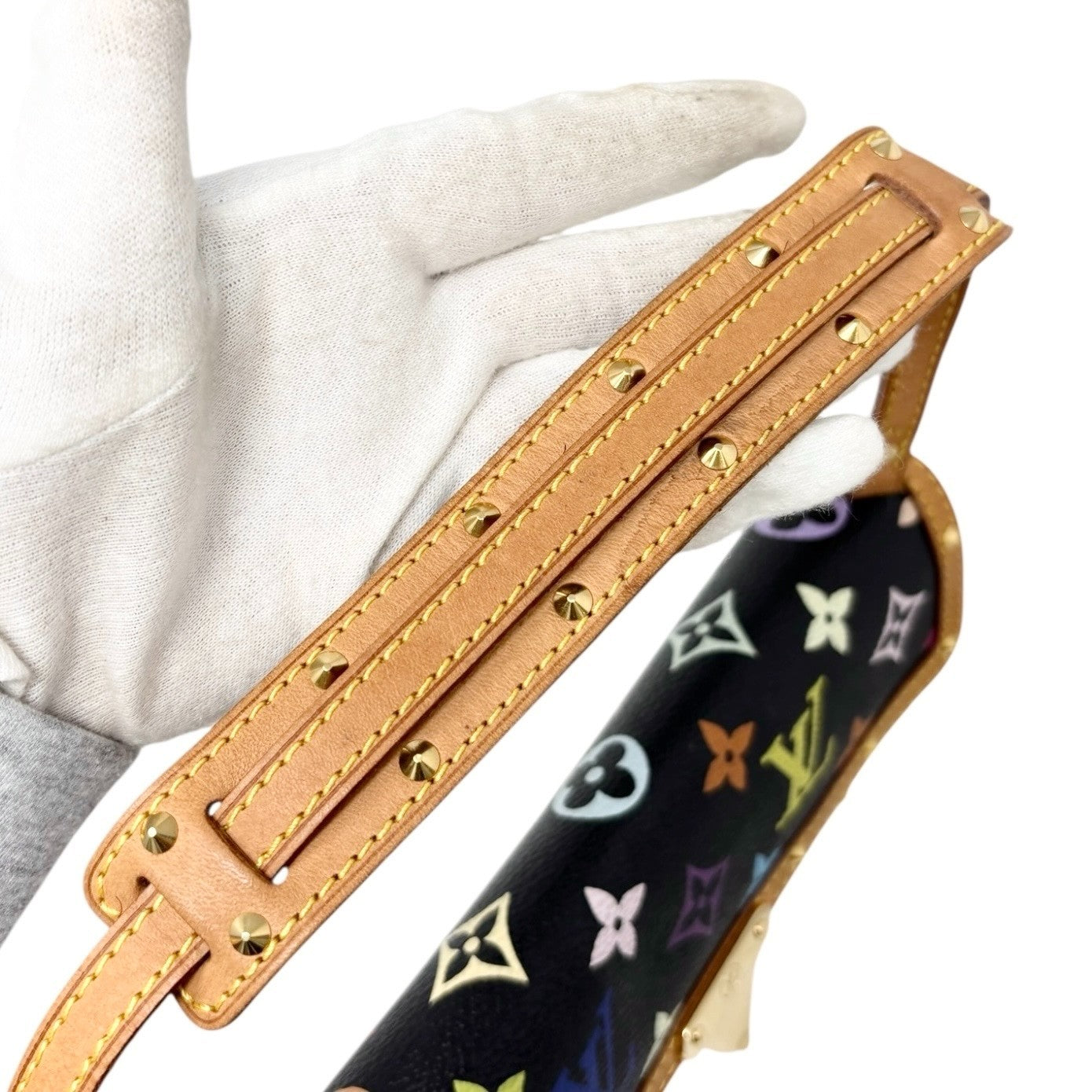 LOUIS VUITTON Vintage Monogram Multicolor Sac Dalmatien Mini Bag Pony Calf Hair