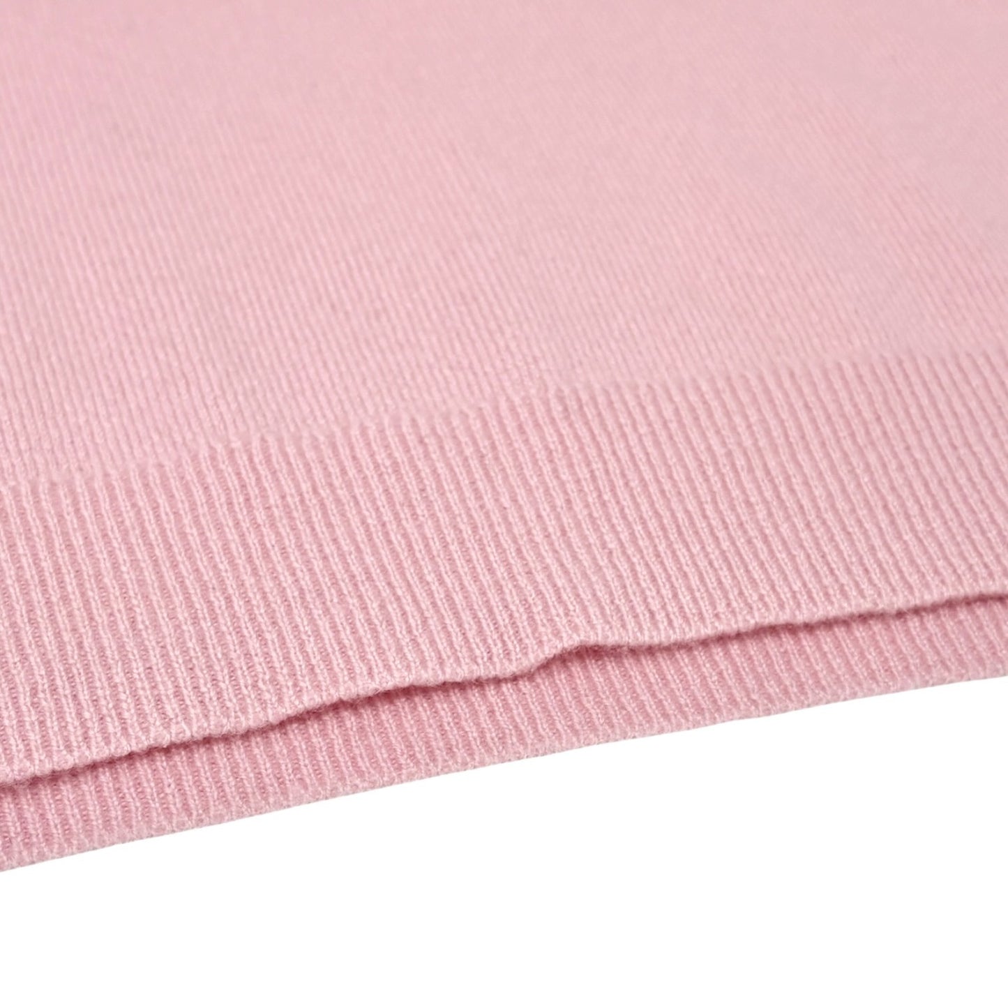 CHANEL Vintage 96A CC Logo Button Cashmere Knit Top T-shirt #36 Pink Brown