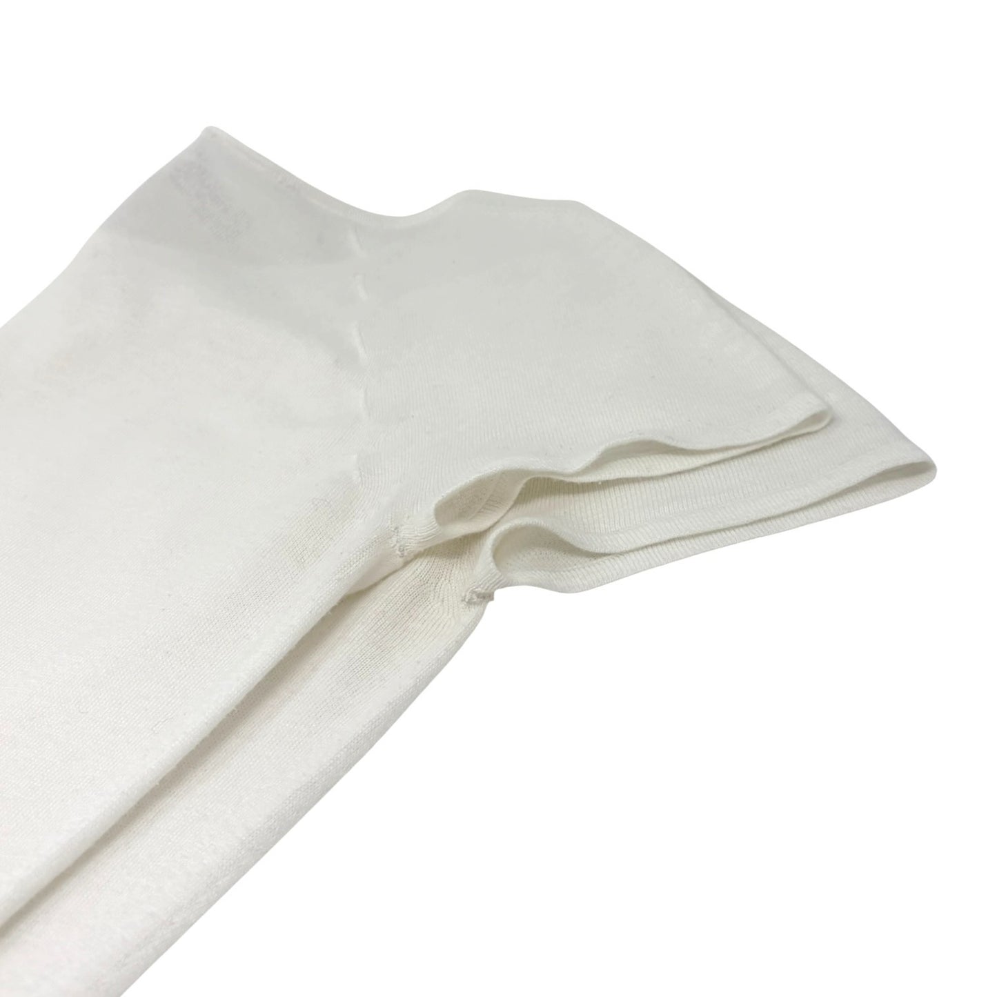 CHANEL Vintage 04P CC T-Shirt Top #38 Short Sleeve White Black Cotton 902579