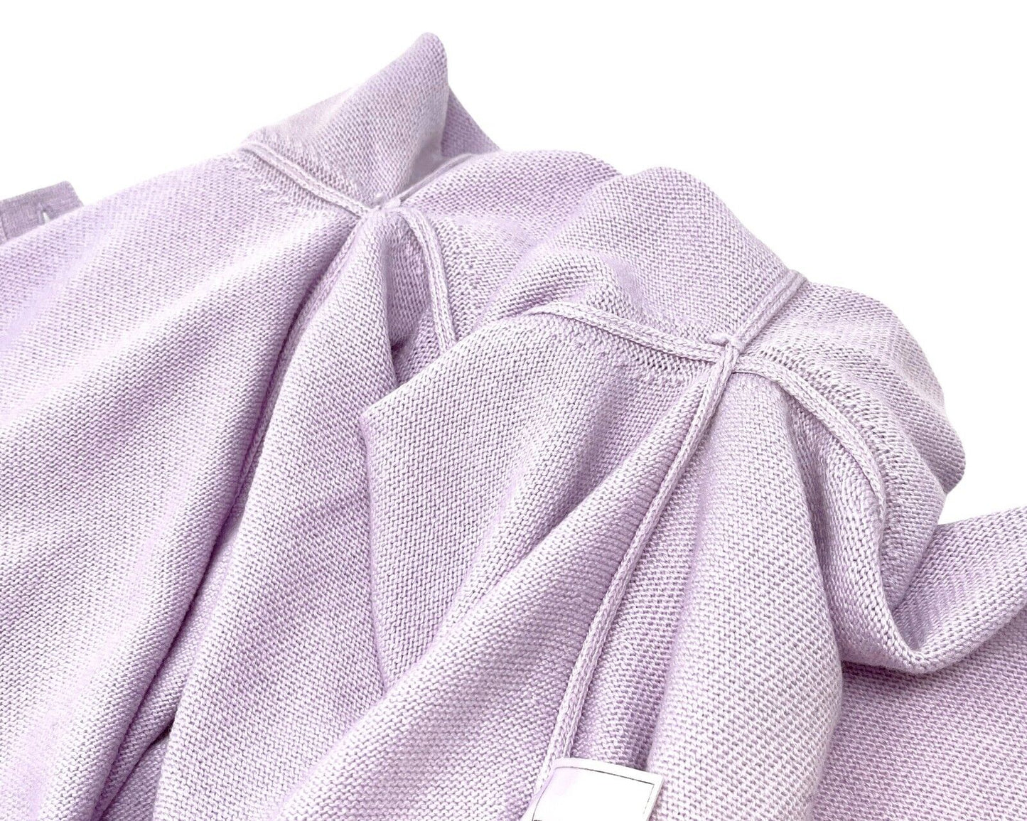 CHANEL Vintage 09C CC Logo Long Knit Cardigan #36 Rhinestone Cashmere Purple