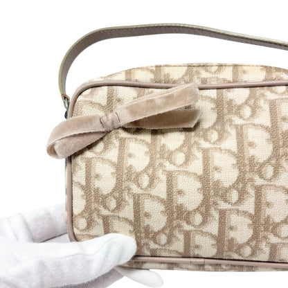 Christian Dior Vintage Trotter Monogram Romantique Mini Bag Beige PVC 902278