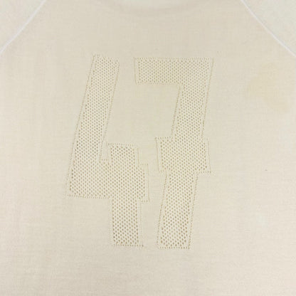 Christian Dior Vintage 2005 Knit T-shirt Top #38 Yellow Cream Wool 902813