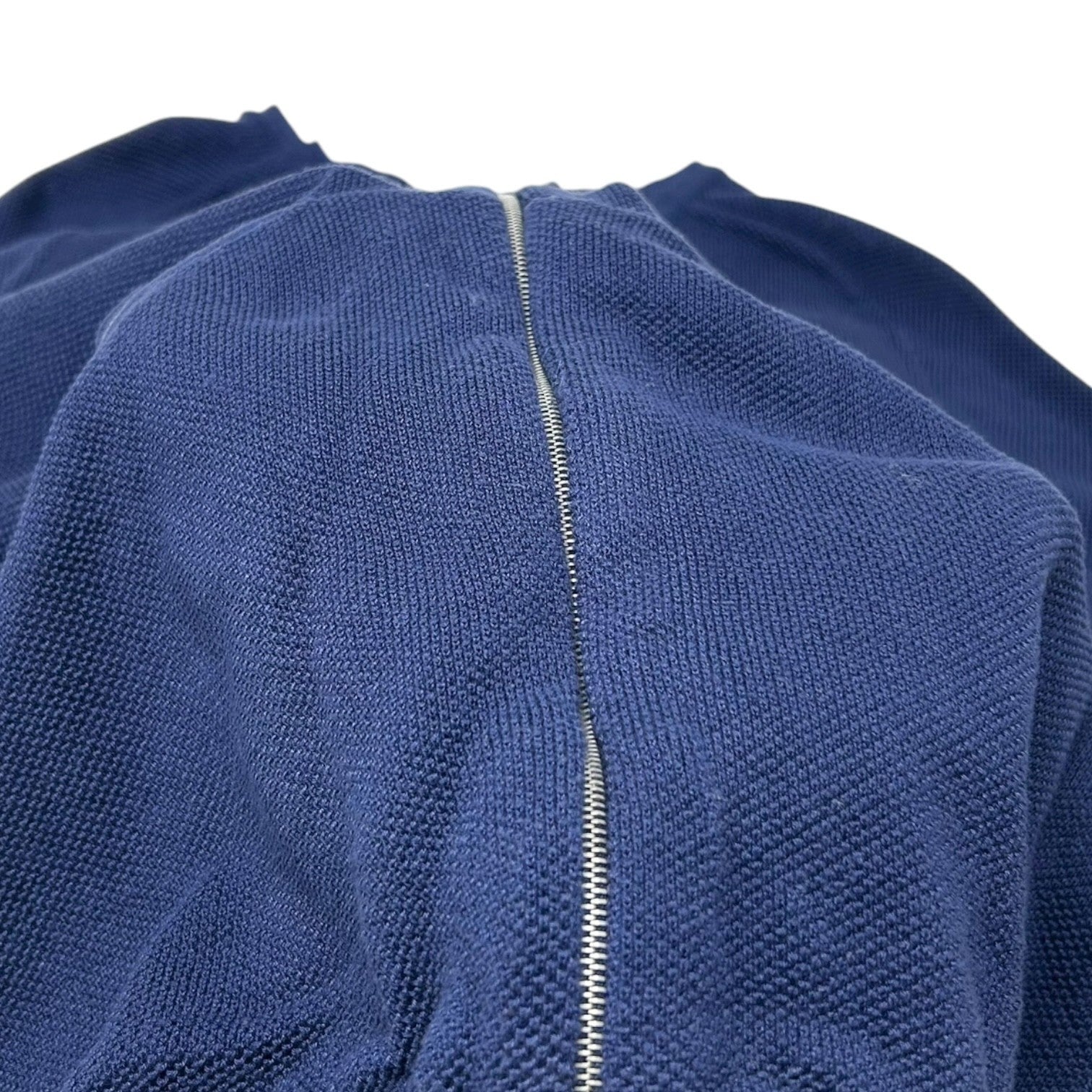 CHANEL Sport Vintage 05P CC Tennis Zipped Hoodie Jacket #38 Dark Blue Cotton