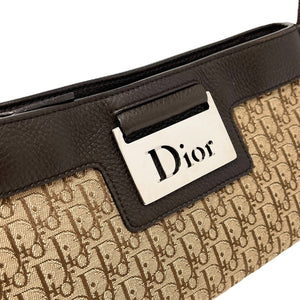 Christian Dior Vintage Trotter Monogram Logo Street Chic Shoulder Bag Rank AB