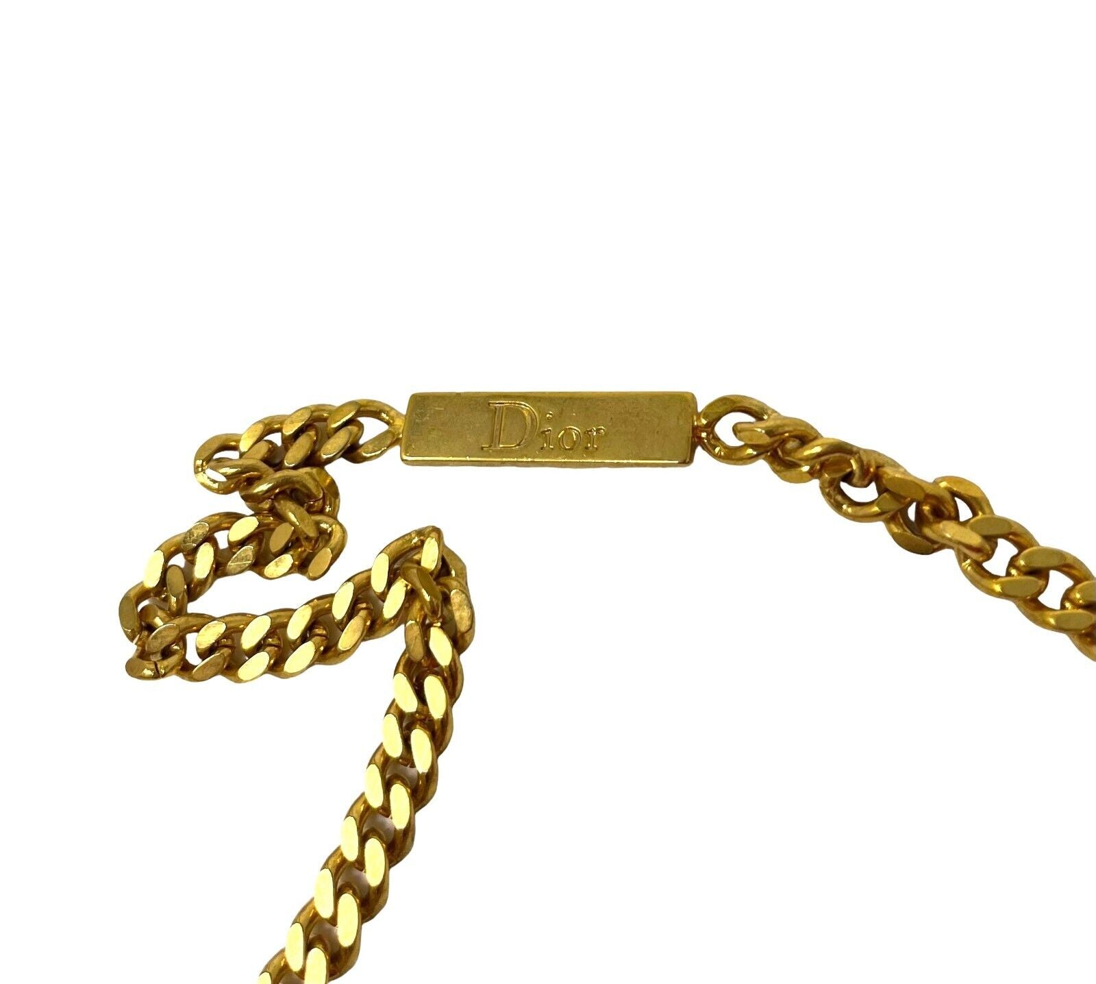 Christian Dior Vintage Logo Swimsuit Swimwear Bikini #36 Pink Gold Nylon RankAB