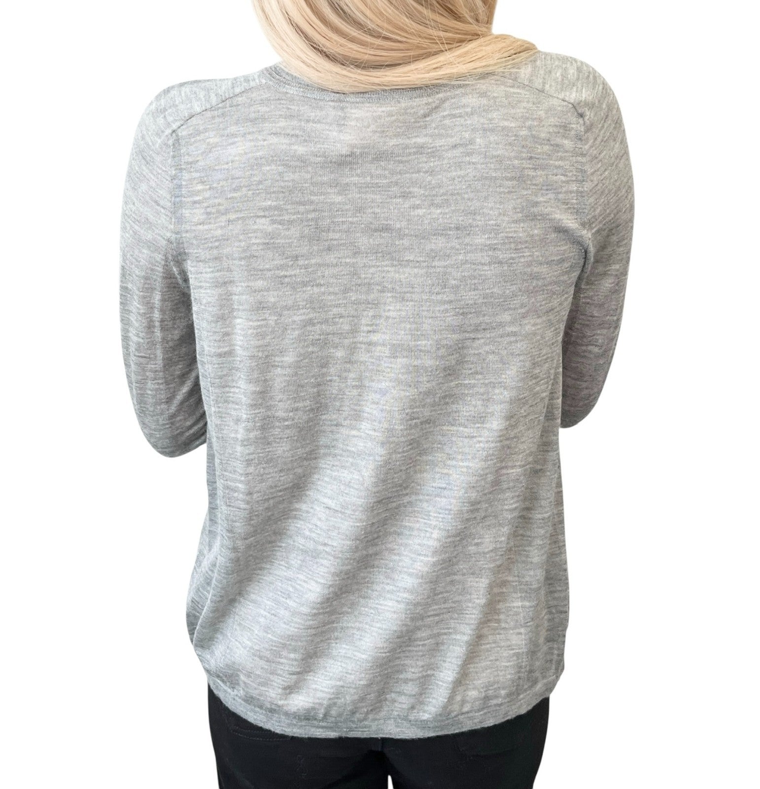 CHANEL Vintage 2012 CC Logo Cardigan Tank Top Set #34 Gray Cashmere Stitch