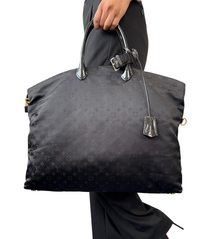 LOUIS VUITTON Vintage Monogram Desire Vertical Lockit GM Tote Bag 2way Black
