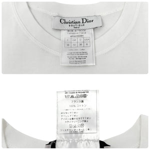 Christian Dior Vintage 2004 Trotter Monogram J'ADORE Logo Tank Top #38 White