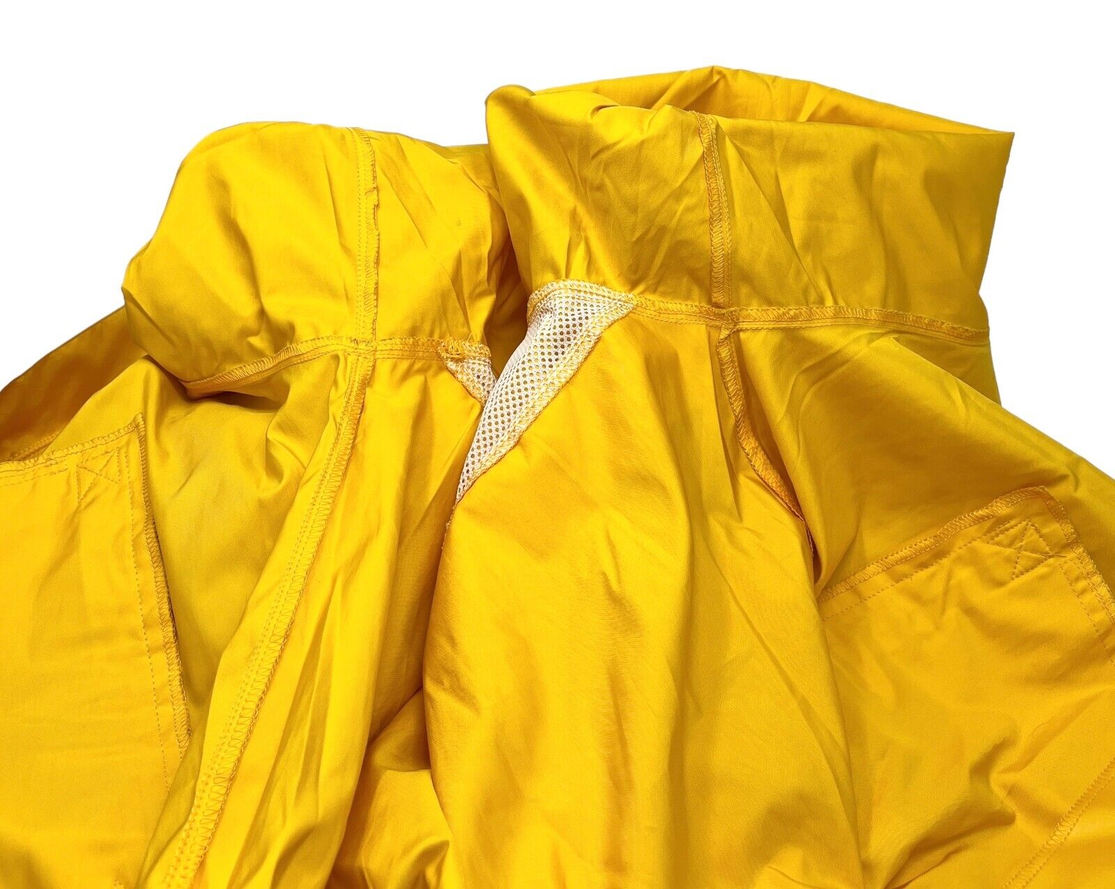 Christian Dior Sports Vintage Big Logo Track Jacket #M Yellow Polyester w/Hat
