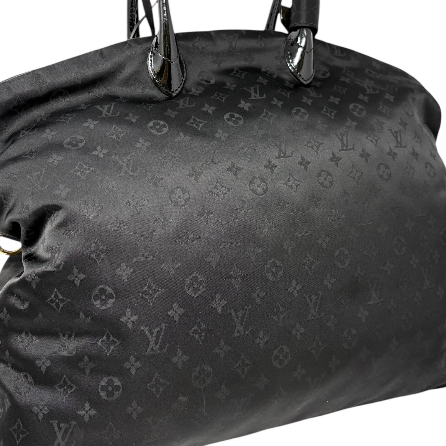 LOUIS VUITTON Vintage Monogram Desire Vertical Lockit GM Tote Bag 2way Black
