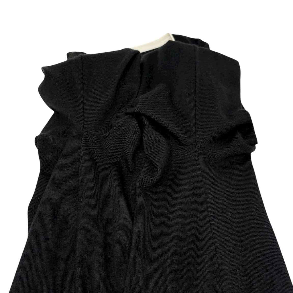 CHANEL Sport Vintage 06A CC Mark Logo Knit Cardigan #46 Black White Silk Wool