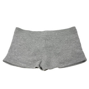 CHANEL Sport Vintage 05P CC Mark Logo Short Pants #36 Shorts Gray White Viscose