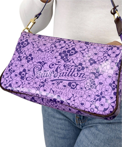 LOUIS VUITTON Vintage Takashi Murakami Cosmic Blossom Shoulder Bag 902844